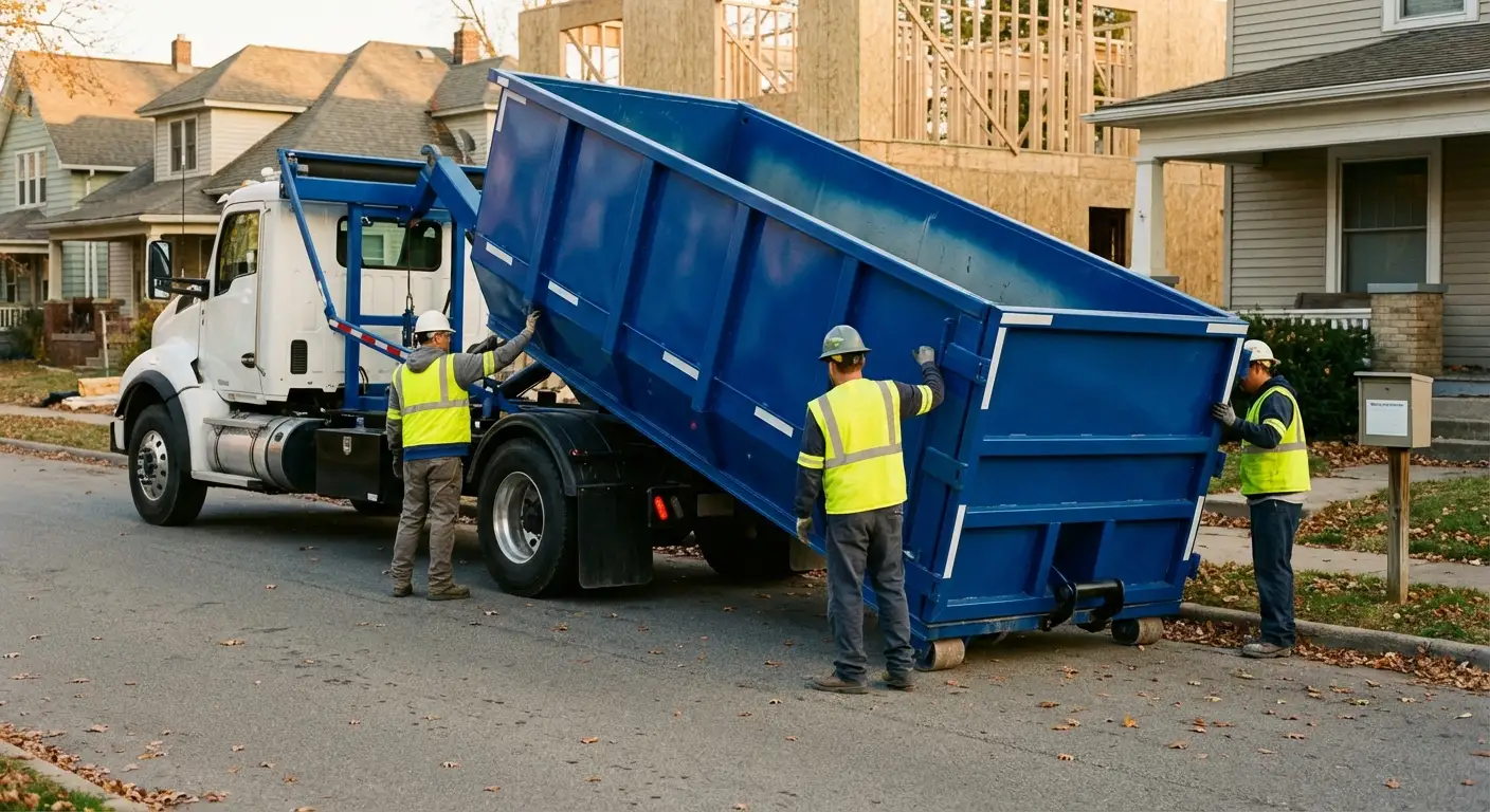 Construction dumpster delivery and waste management in Hartford