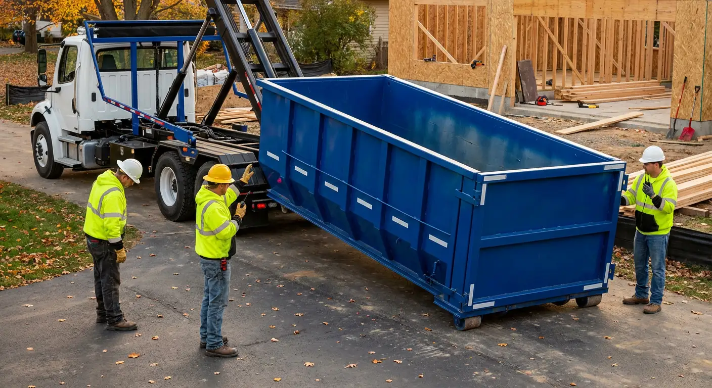 Construction dumpster delivery and waste management in Hartford, CT