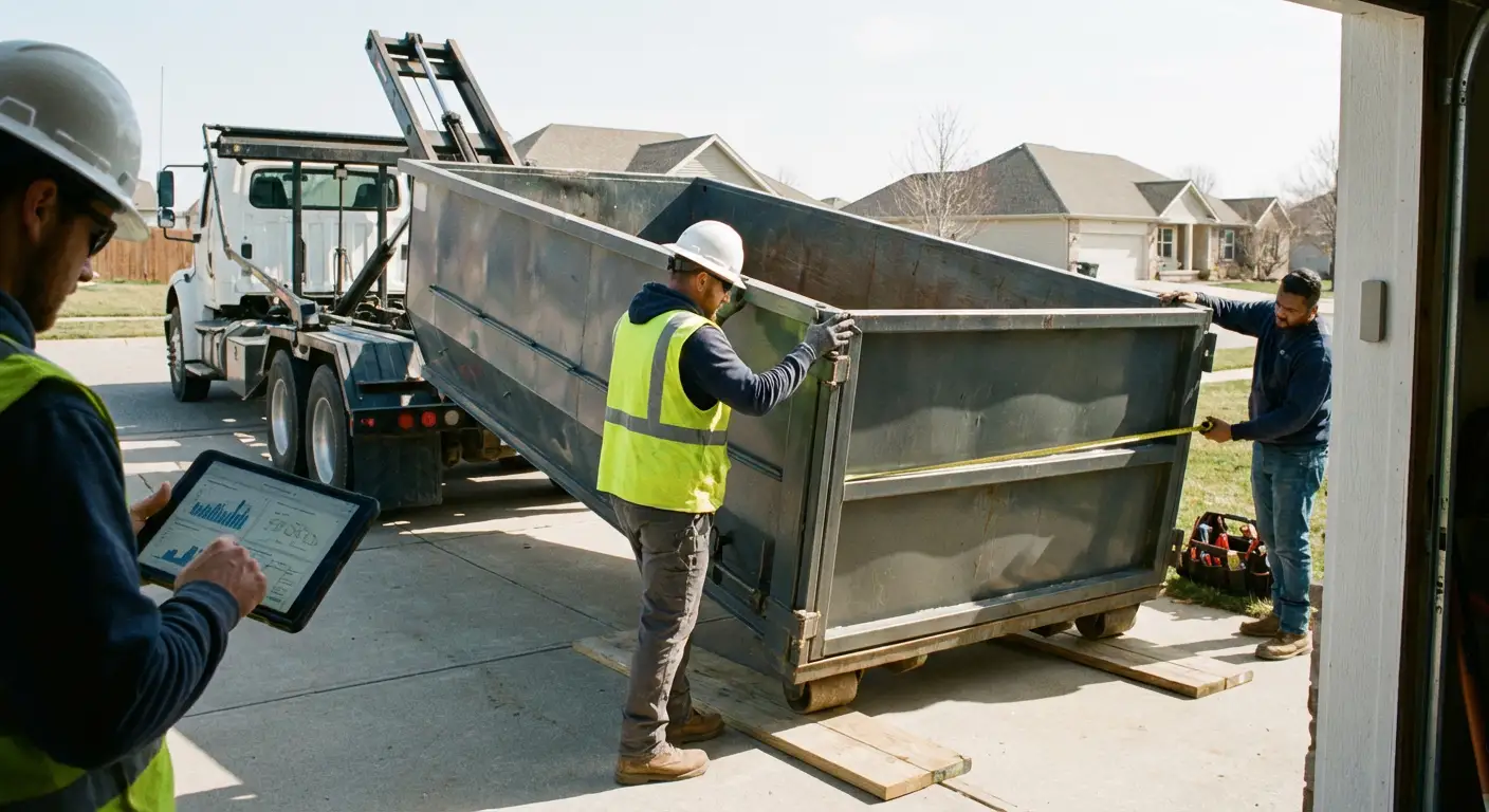 Roll-off dumpster dimensions and capacity guide in Hartford, CT