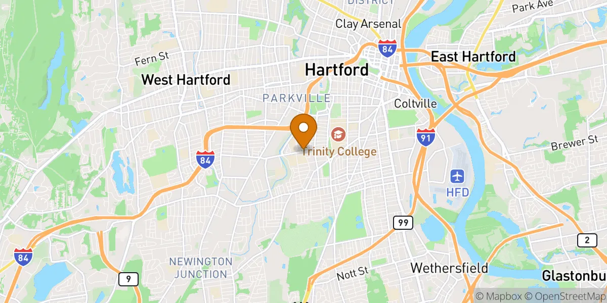  neighborhood map in Hartford, CT