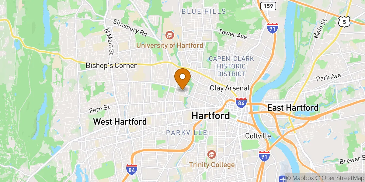  neighborhood map in Hartford, CT