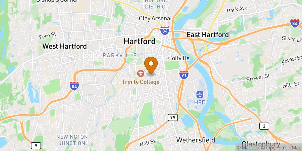  neighborhood map in Hartford, CT